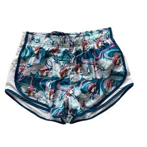 Women's Bucees Blue and Pink Athletic Shorts Elastic Waistband Athleisure Size S